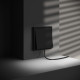 Вывод кабеля VOLTUM S70, (черный матовый)
