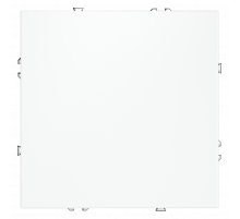 Заглушка VOLTUM S70 с суппортом, (белый матовый)