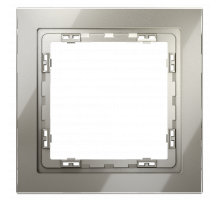 Рамка стеклянная VOLTUM S70 на 1 пост, (шелк, стекло)