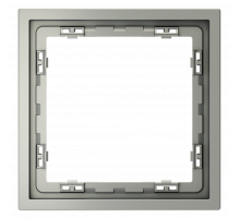 Рамка пластиковая VOLTUM S70 на 1 пост, (сталь)