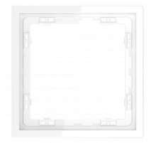 Рамка пластиковая VOLTUM S70 на 1 пост, (белый глянцевый)