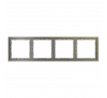 Рамка пластиковая VOLTUM S70 на 4 поста, (шелк)