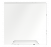 Розетка встраиваемая VOLTUM S70 с заземлением, защитными шторками и крышкой 16А, (белый матовый)