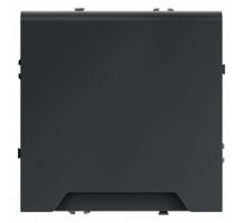 Розетка встраиваемая VOLTUM S70 с заземлением, защитными шторками и крышкой 16А, (графит)