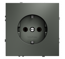 Розетка встраиваемая VOLTUM S70 с заземлением 16А, (титан)