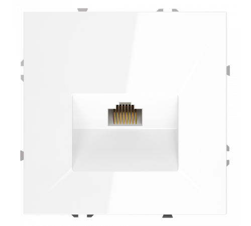 Розетка компьютерная встраиваемая VOLTUM S70 RJ45 кат.6, (белый глянцевый) Розетка компьютерная встраиваемая VOLTUM S70 RJ45 кат.6, (белый глянцевый)