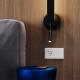 Розетка встраиваемая VOLTUM S70 с заземлением и защитными шторками, 16А, с USB, A+С, (белый глянцевы