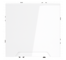 Розетка встраиваемая VOLTUM S70 с заземлением, защитными шторками и крышкой 16А, (белый глянцевый)