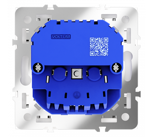 Розетка встраиваемая VOLTUM S70 с заземлением и защитными шторками, 16А, с USB, A+A, (белый матовый) Розетка встраиваемая VOLTUM S70 с заземлением и защитными шторками, 16А, с USB, A+A, (белый матовый)