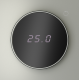Терморегулятор электронный VOLTUM S70 с индикацией и датчиком, для теплого пола, (сталь)