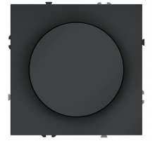 Светорегулятор встраиваемый VOLTUM S70 поворотно-нажимной 600 Вт, (графит)