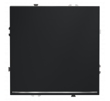 Выключатель встраиваемый VOLTUM S70 одноклавишный с подсветкой 10А, (графит)