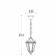 Уличный подвесной светильник Fumagalli Sichem/Saba K22.120.000.AXF1R