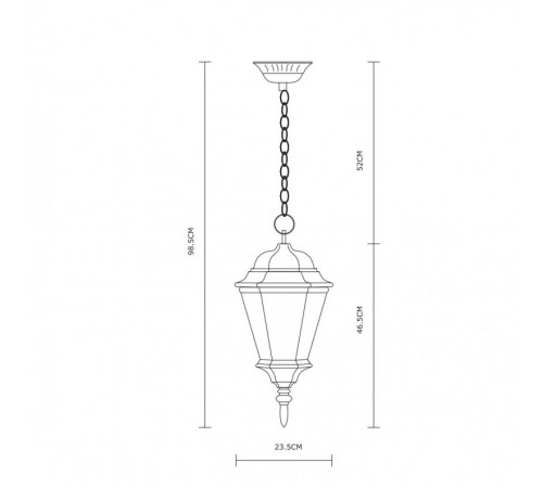 Уличный светильник ARTE Lamp A1204SO-1BN Уличный светильник ARTE Lamp A1204SO-1BN