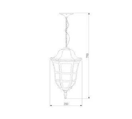 Уличный подвесной светильник Elektrostandard Dorado GL 1013H кофейное золото 4690389135965 Уличный подвесной светильник Elektrostandard Dorado GL 1013H кофейное золото 4690389135965