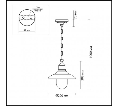 Уличный подвесной светильник Odeon Light Campa 4965/1 Уличный подвесной светильник Odeon Light Campa 4965/1