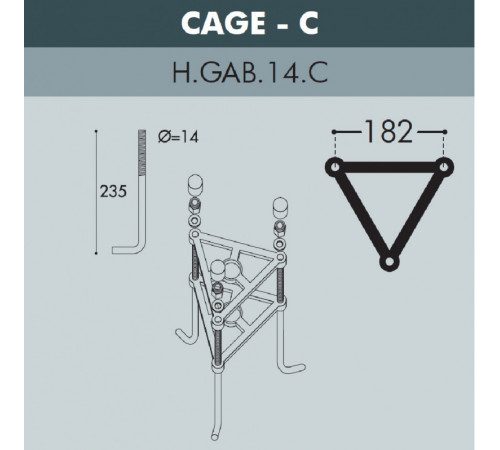Садовый светильник Fumagalli G30.205.M20.AYE27