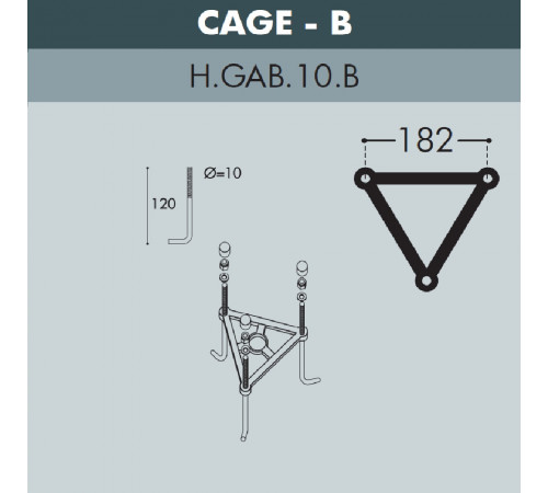 Парковый светильник Fumagalli Globe G30.158.S10.AYF1R Парковый светильник Fumagalli Globe G30.158.S10.AYF1R