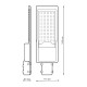 Уличный консольный светильник Gauss Avenue 629536305