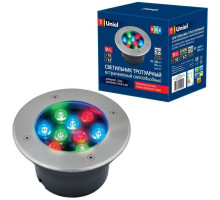 Ландшафтный светодиодный светильник (UL-00006824) Uniel ULU-B12A-9W/RGB IP67 Grey