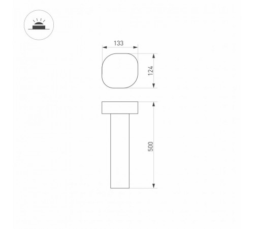 Садовый светильник Arlight Lgd-swamp-boll 029968 Садовый светильник Arlight Lgd-swamp-boll 029968