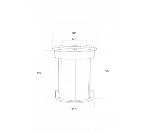 Ландшафтный светильник Outdoor Tubo O043DL-01S Ландшафтный светильник Outdoor Tubo O043DL-01S