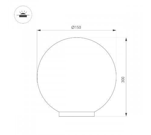 Ландшафтный светильник Arlight KT-GLOBE-R300-10W Warm3000 (DG, 275 deg, 24V) 046170 Ландшафтный светильник Arlight KT-GLOBE-R300-10W Warm3000 (DG, 275 deg, 24V) 046170