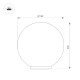 Ландшафтный светильник Arlight KT-GLOBE-R300-10W Warm3000 (DG, 275 deg, 24V) 046170