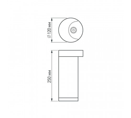 Уличный светильник Arlight LGD-Path-Round120-H250B-12W Warm White 020335 Уличный светильник Arlight LGD-Path-Round120-H250B-12W Warm White 020335
