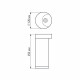 Уличный светильник Arlight LGD-Path-Round120-H250B-12W Warm White 020335