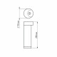 Уличный светильник Arlight LGD-Path-Round90-H250B-7W Warm White 020347