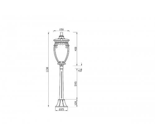 Ландшафтный светильник Maytoni Fleur O414FL-01BZ1