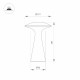 Уличная настольная лампа Arlight SP-COLLADA-TAB-1.5W Warm3000-MIX (WH, 123 deg) 044368