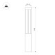 Ландшафтный светильник Arlight LGD-CASTELLO-BOLL-H1200-20W Warm3500-MIX 047686
