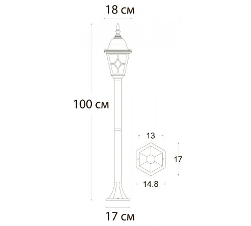 Ландшафтный светильник Arte Lamp Madrid A1541PA-1BN Ландшафтный светильник Arte Lamp Madrid A1541PA-1BN