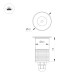 Грунтовый светильник Arlight ART-GROUND-R40-3W Warm3000 (SL, 36 deg, 24V) 048820