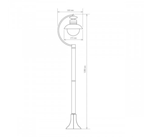 Уличный cветильник Elektrostandard Talli F GL 3002F брауни 4690389106606 a038484