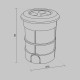 Ландшафтный светильник Maytoni Flash O044DL-L3S3K