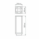 Уличный светильник Arlight LGD-Path-Cub-H500B-12W Warm White 021800