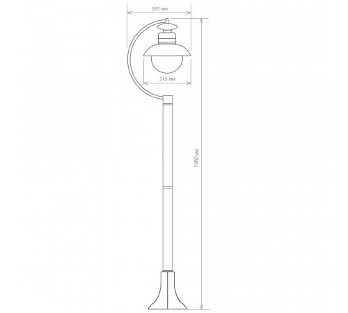 Уличный cветильник Elektrostandard Talli F GL 3002F черный 4690389106613 Уличный cветильник Elektrostandard Talli F GL 3002F черный 4690389106613