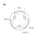 Ландшафтный светильник Arlight LGD-FRESNEL-BOLL-H1000-20W Warm3500-MIX 047687
