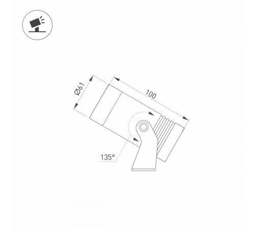 Уличный светодиодный светильник Arlight ALT-Ray-R61-15W Day4000 032558 Уличный светодиодный светильник Arlight ALT-Ray-R61-15W Day4000 032558