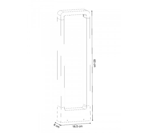 Ландшафтный светильник Arte Lamp Trapezio A2060PA-1BK Ландшафтный светильник Arte Lamp Trapezio A2060PA-1BK