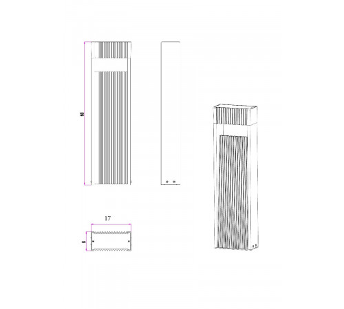 Ландшафтный светильник Arte Lamp Arneb A2148PA-1BR