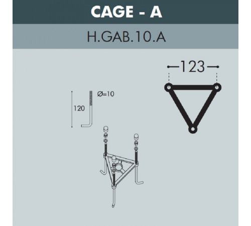 Садовый светильник Fumagalli K22.163.S10.AYF1R Садовый светильник Fumagalli K22.163.S10.AYF1R