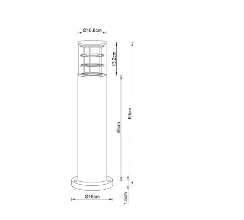 Ландшафтный светильник Arte Lamp Tokyo A5316PA-1BK