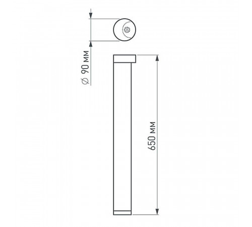 Уличный светильник Arlight LGD-Path-Round90-H650B-7W Warm White 020349 Уличный светильник Arlight LGD-Path-Round90-H650B-7W Warm White 020349