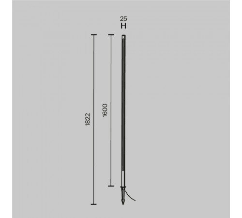 Ландшафтный светильник Maytoni Pole O440FL-L24GF3K Ландшафтный светильник Maytoni Pole O440FL-L24GF3K