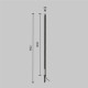 Ландшафтный светильник Maytoni Pole O440FL-L24GF3K