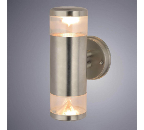 Уличный настенный светильник Arte Lamp Intrigo A8161AL-2SS Уличный настенный светильник Arte Lamp Intrigo A8161AL-2SS